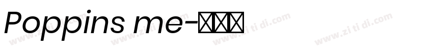 Poppins me字体转换